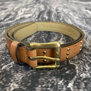 Unbranded Brown and Gold Studded Women’s Belt